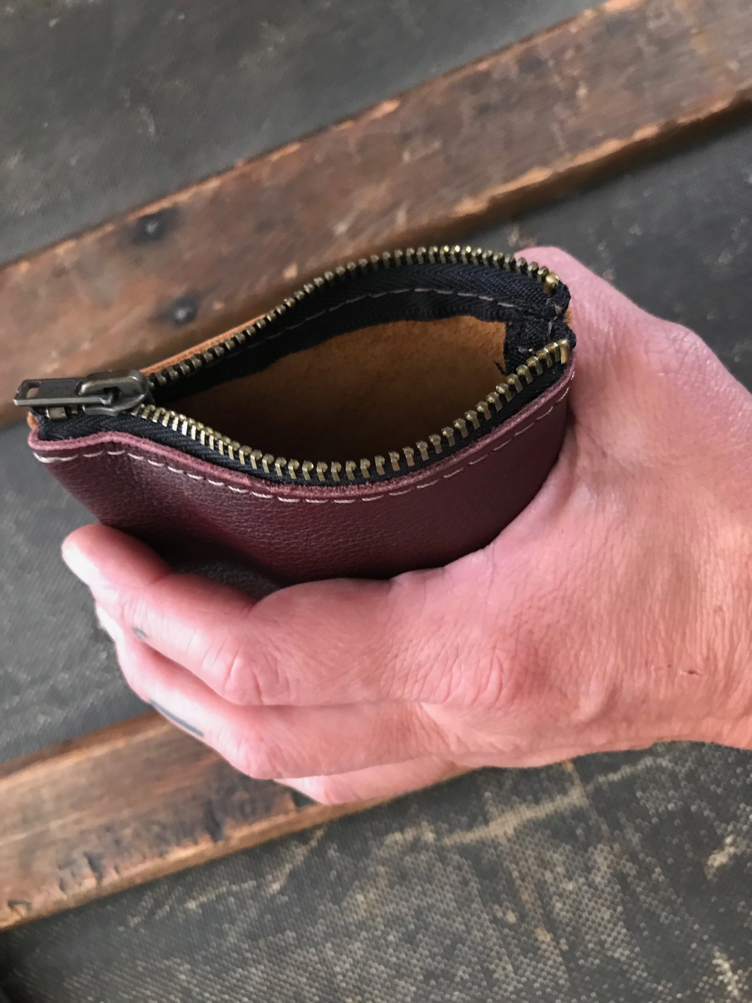 Small zip up pouch sale